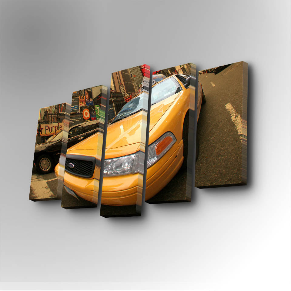Tablou canvas 5 bucăți 5PUC-082, Multicolor, 82x50x3 cm