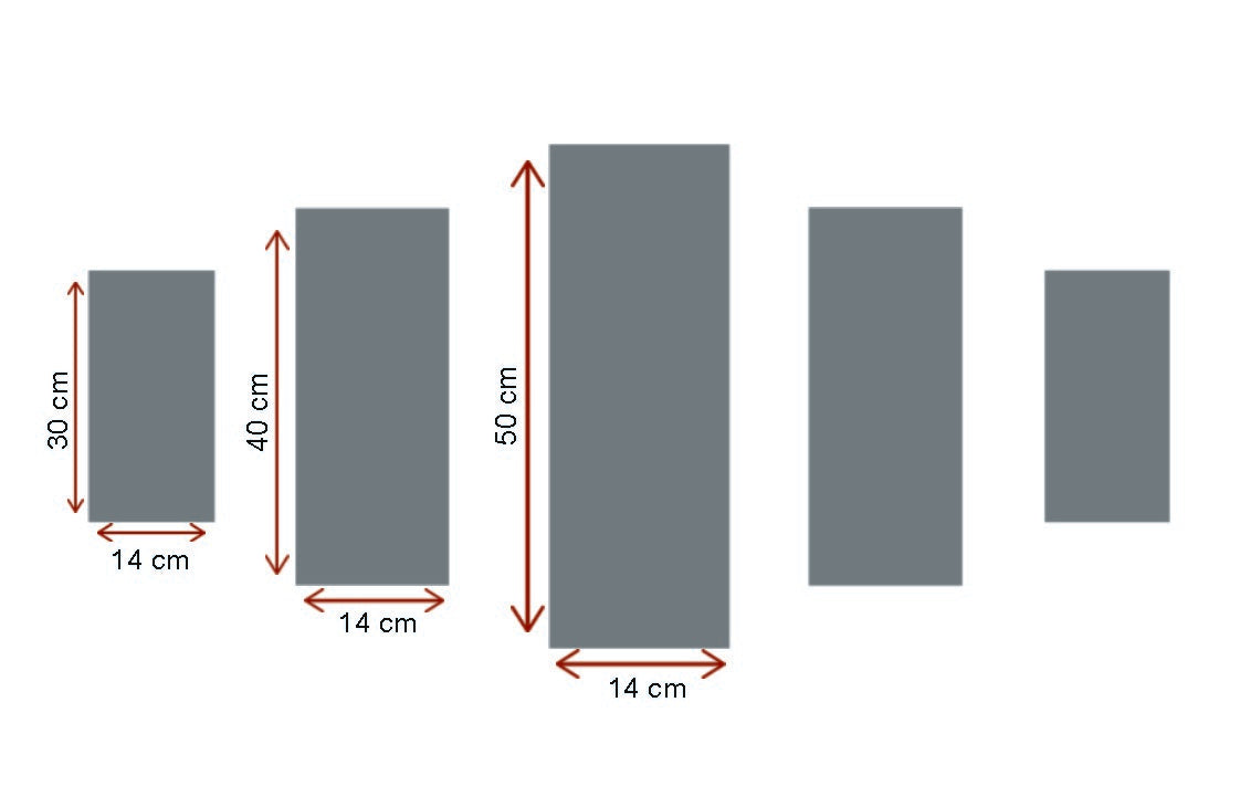Tablou canvas 5 bucăți 5PUC-113, Multicolor, 82x50x3 cm