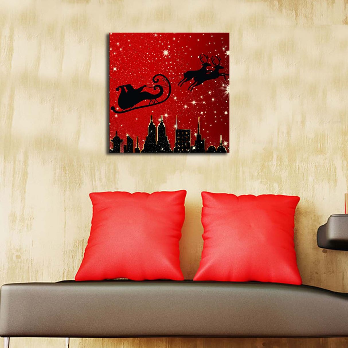 Tablou canvas 4545YYC-010, Multicolor, 45x45x3 cm