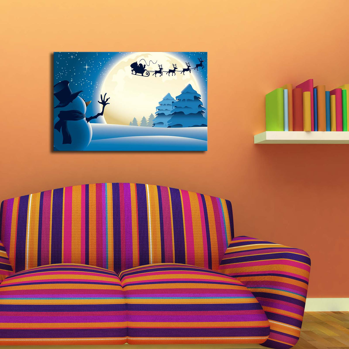 Tablou canvas 4570YYC-001, Multicolor, 45x70x3 cm