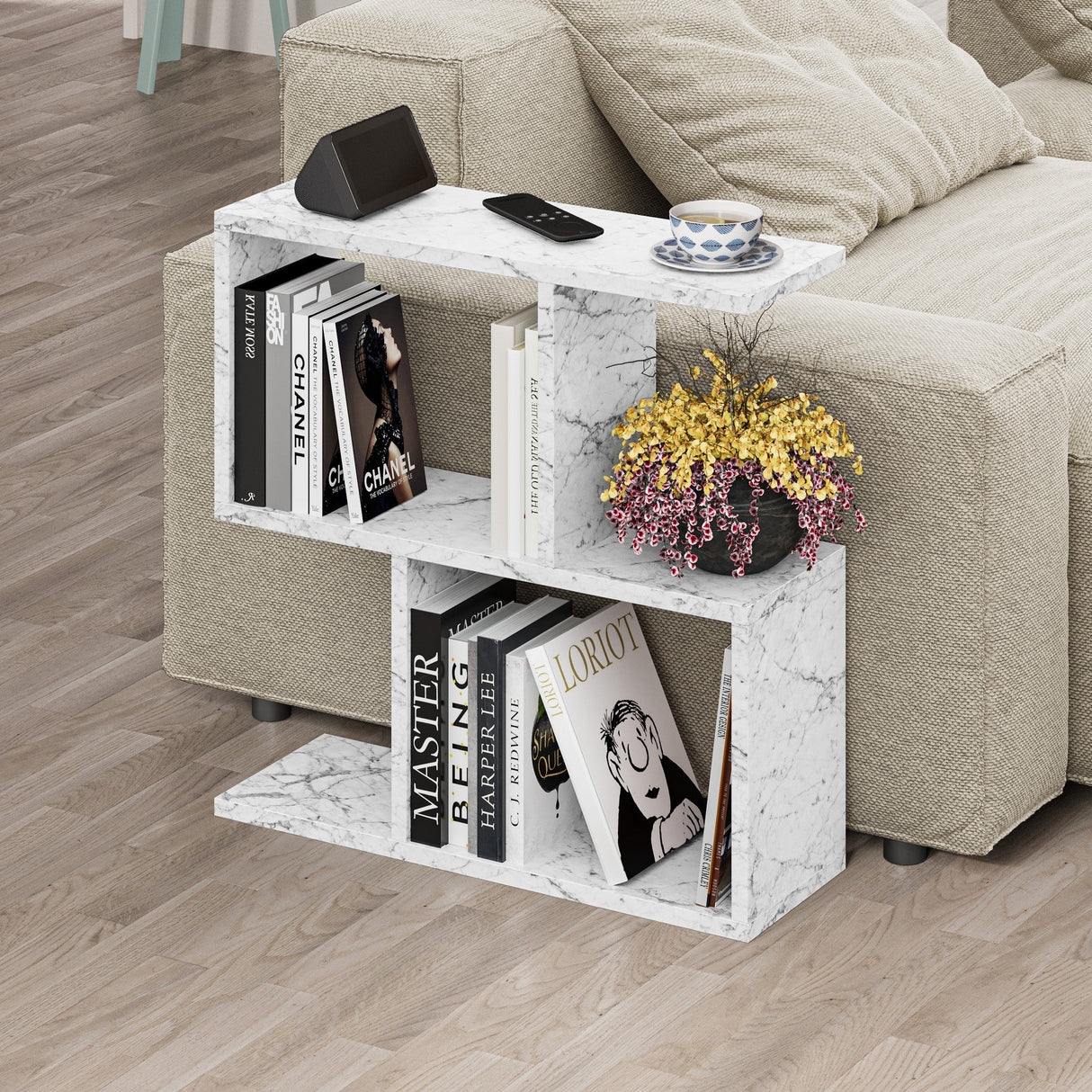 Măsuță de cafea Homemania, Diverse culori, 60x20x60 cm - Carrara marble | SKU: 776HMS2870 | Măsuță de cafea Homemania, 60x20x60 cm, varianta Carrara marble, produs pentru amenajarea locuinței, disponibil online în România la CasaMob
