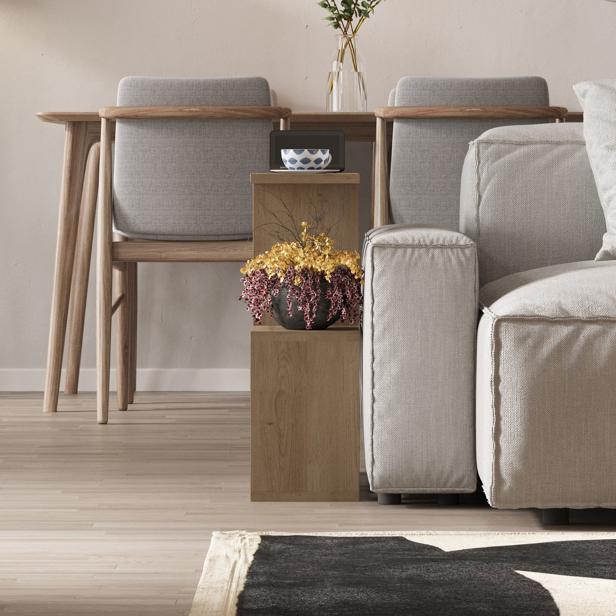 Măsuță de cafea Homemania, Diverse culori, 60x20x60 cm - Natur | SKU: 776HMS2871 | Măsuță de cafea Homemania, 60x20x60 cm, varianta Natur, produs pentru amenajarea locuinței, disponibil online în România la CasaMob