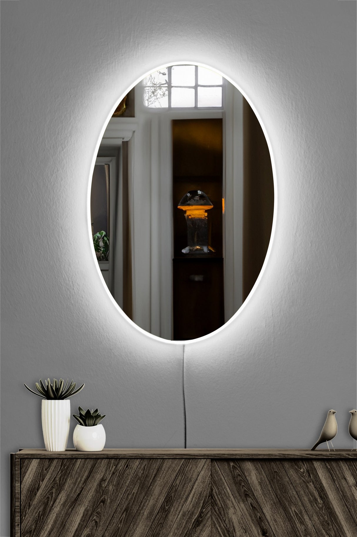 Oglindă decorativă cu LED Belrosa, Diverse culori, 40x60 cm - Oglindă decorativă cu LED Belrosa, Diverse culori, 40x60 cm, SKU 782MRL1108, imagine 15
