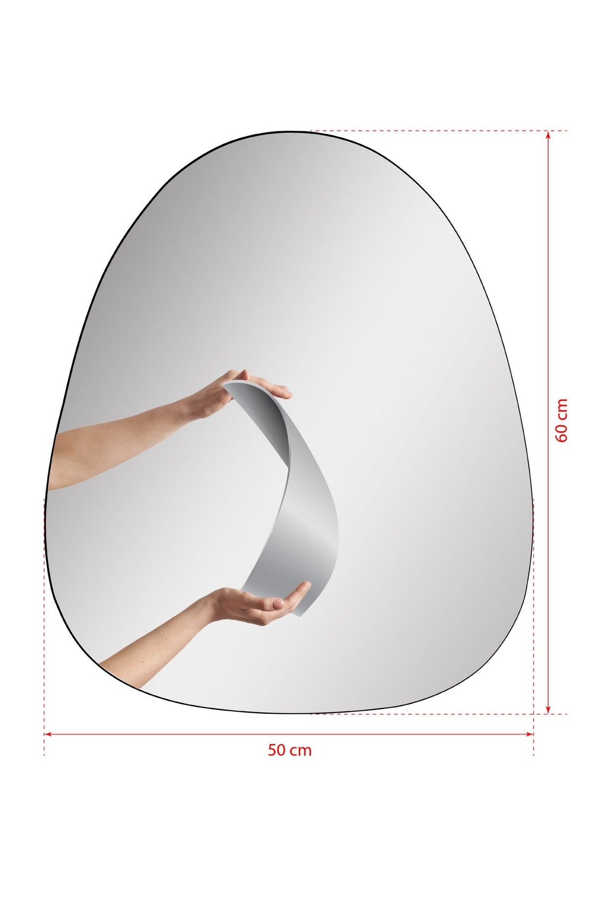 Oglindă decorativă cu LED Quippy, Diverse culori, 50x60 cm - Oglindă decorativă cu LED Quippy, Diverse culori, 50x60 cm, SKU 782MRL1110, imagine 7