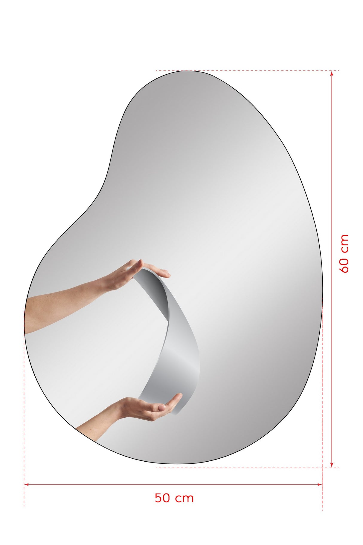 Oglindă decorativă cu LED Glenia, Diverse culori, 50x60 cm - Oglindă decorativă cu LED Glenia, Diverse culori, 50x60 cm, SKU 782MRL1114, imagine 8