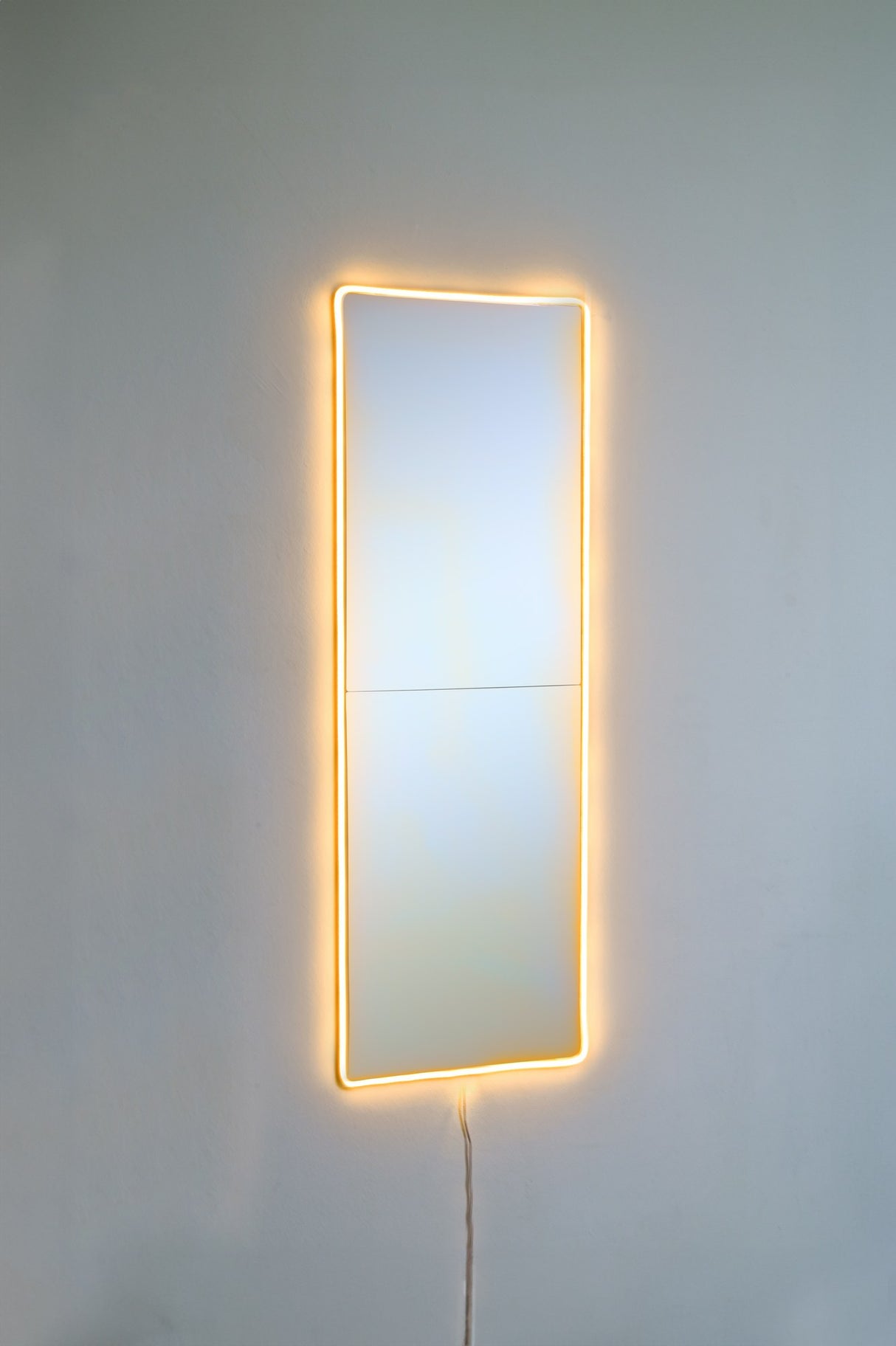Oglindă decorativă cu LED Dreptunghiulară, Diverse culori, 20x80 cm - Oglindă decorativă cu LED Dreptunghiulară, Diverse culori, 20x80 cm, SKU 782MRL1138, imagine 3