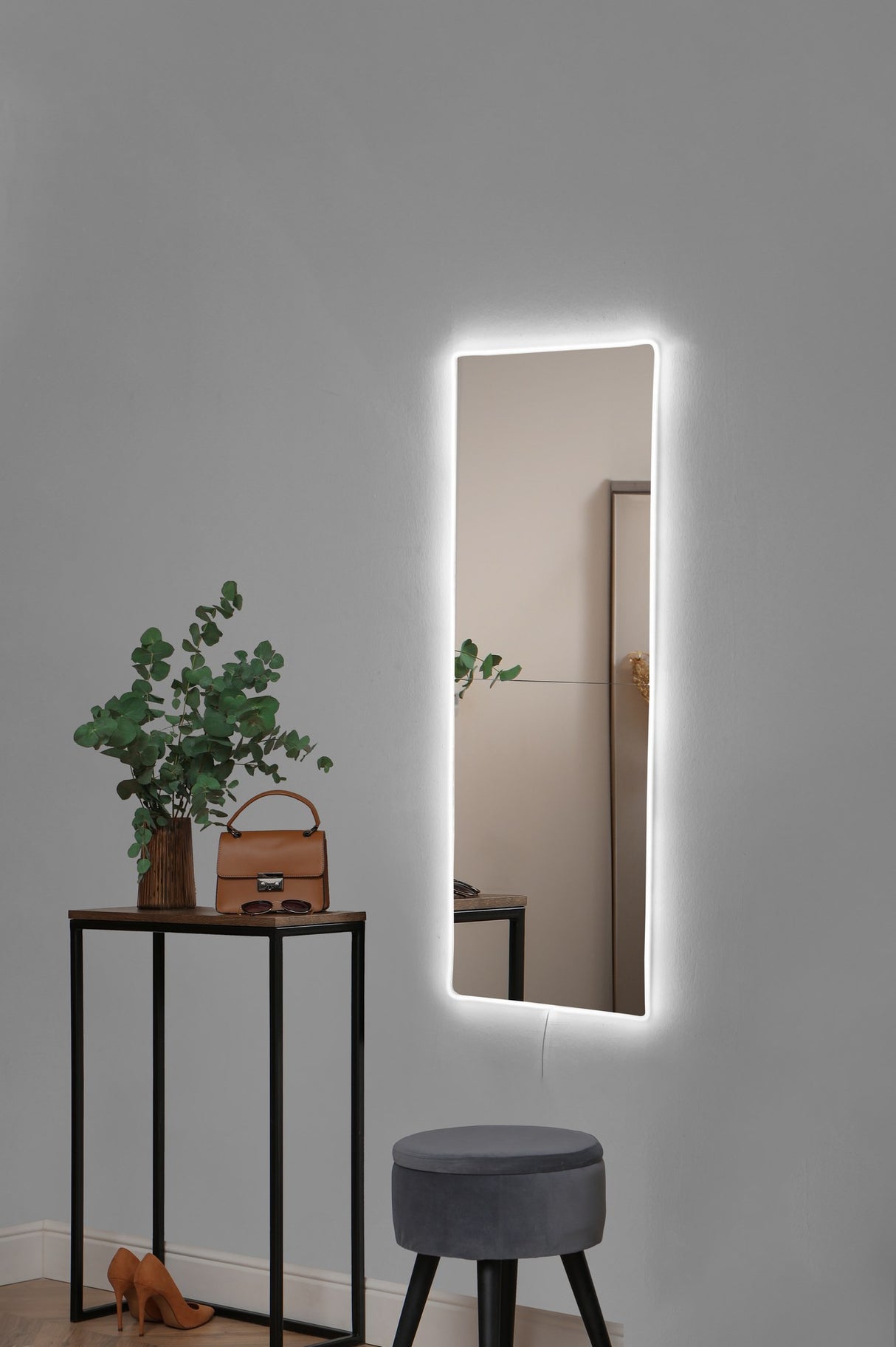 Oglindă decorativă cu LED Dreptunghiulară, Diverse culori, 20x80 cm - Oglindă decorativă cu LED Dreptunghiulară, Diverse culori, 20x80 cm, SKU 782MRL1140, imagine 19