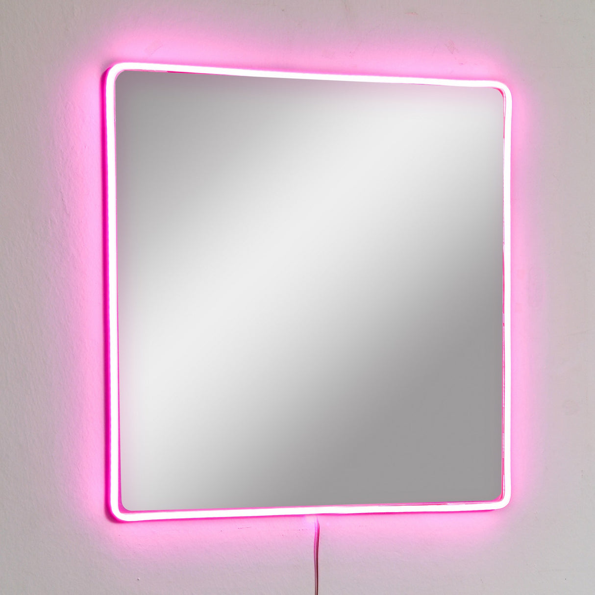 Oglindă decorativă cu LED Pătrată, Diverse culori, 50x50 cm - Oglindă decorativă cu LED Pătrată, Diverse culori, 50x50 cm, SKU 782MRL1148, imagine 10