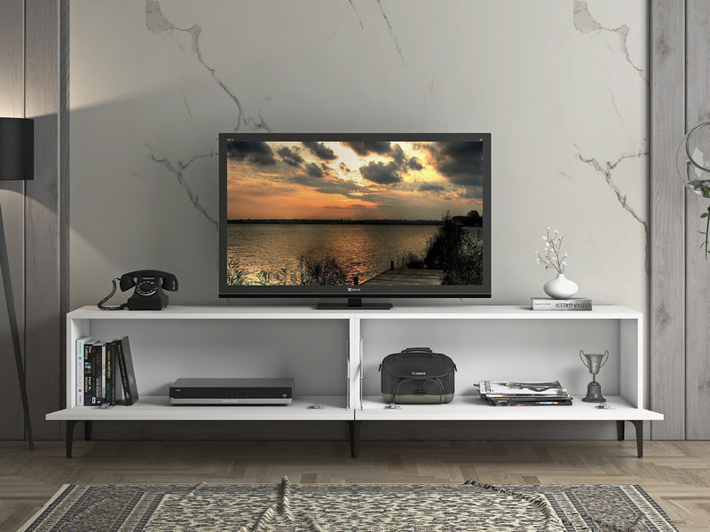 Comodă TV FRN-12003, Alb, 200x40x47 cm, SKU 787CDL1810, imagine 3