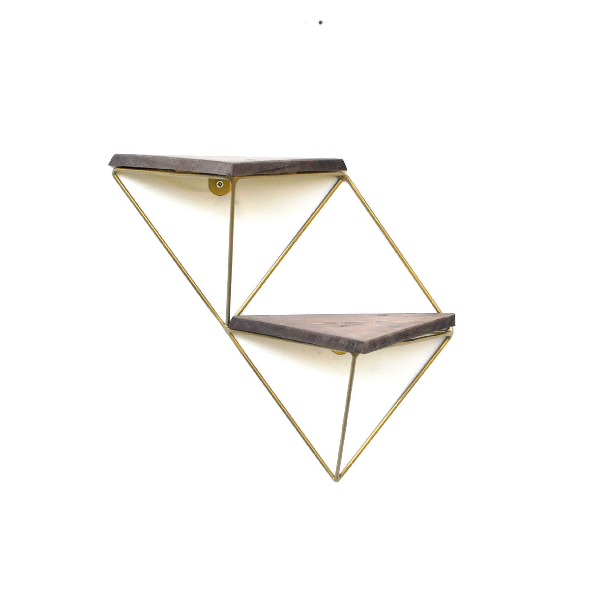 Raft de perete Wr075, Nuc - Auriu, 30x13x33 cm