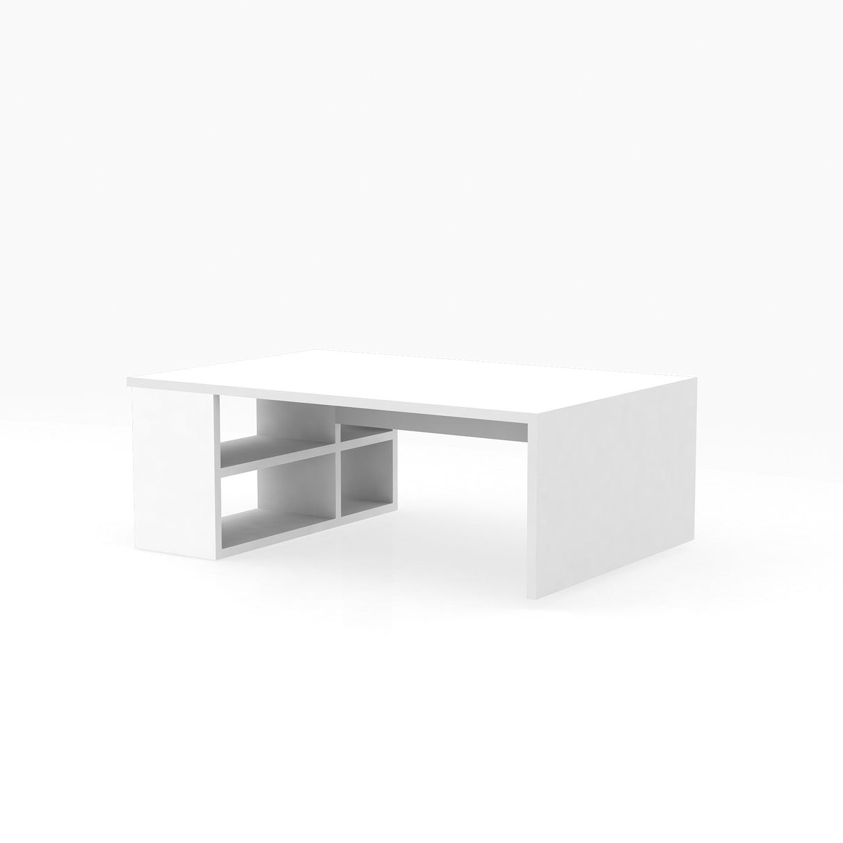 Măsuță de cafea Defne, Diverse culori, 90x60x34 cm - Alb | SKU: 793ELG2807 | Măsuță de cafea Defne, 90x60x34 cm, varianta Alb, produs pentru amenajarea locuinței, disponibil online în România la CasaMob