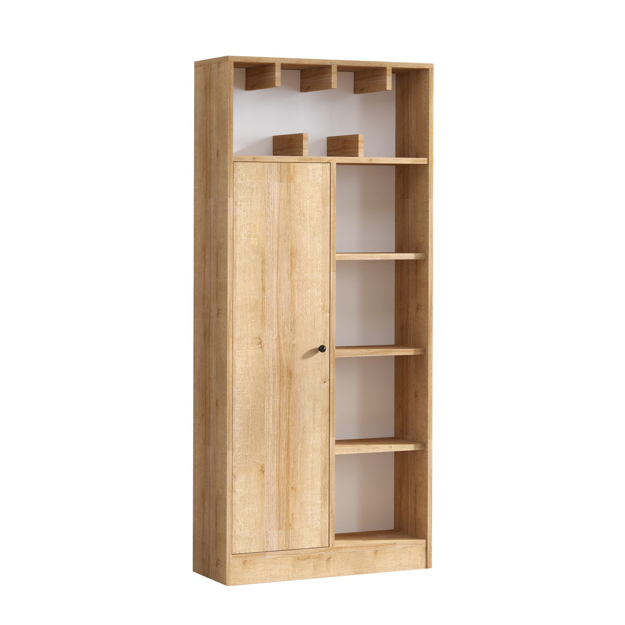 Bibliotecă Jemma, Stejar, 60x170x30 cm