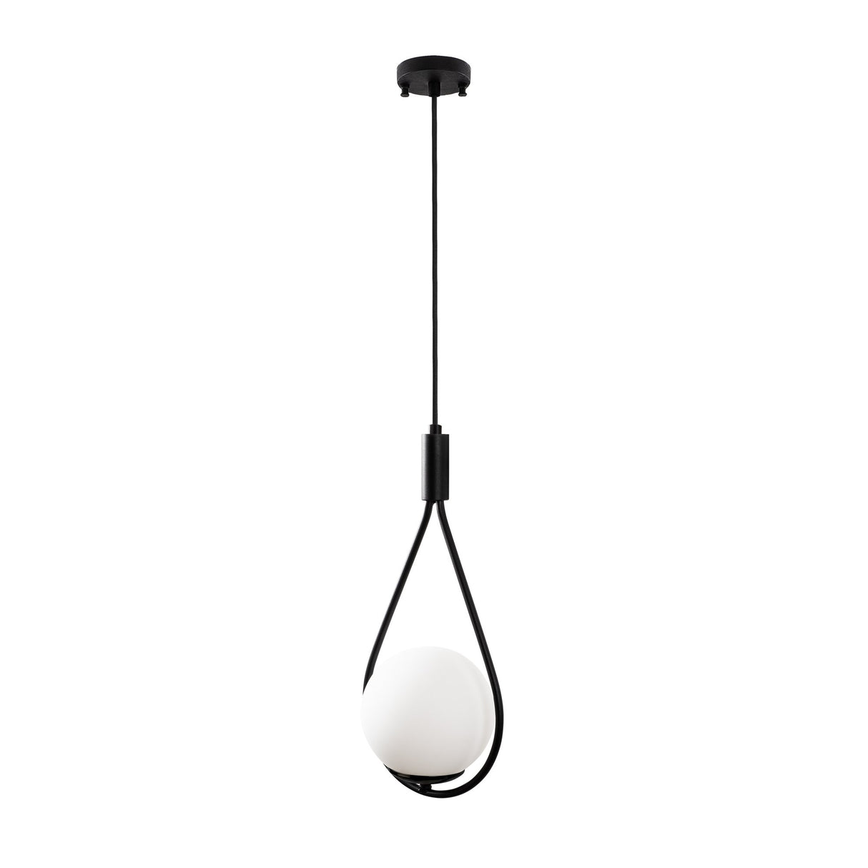 Lustră GMN-00008, Negru, Ø15x56 cm