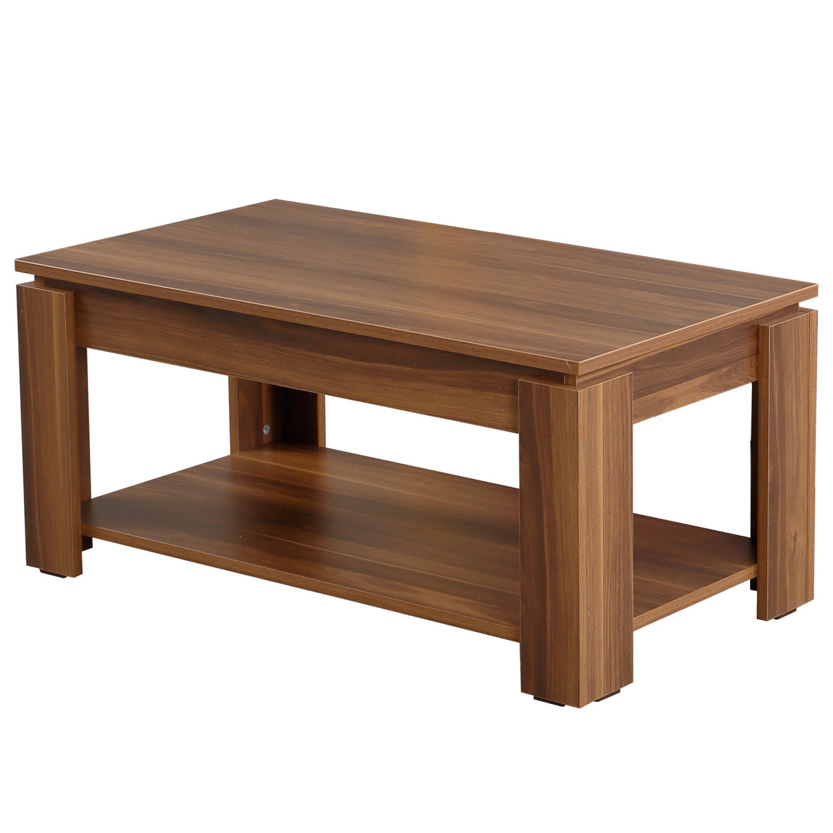 Măsuță de cafea Shelf, Nuc, 104x56x47 cm