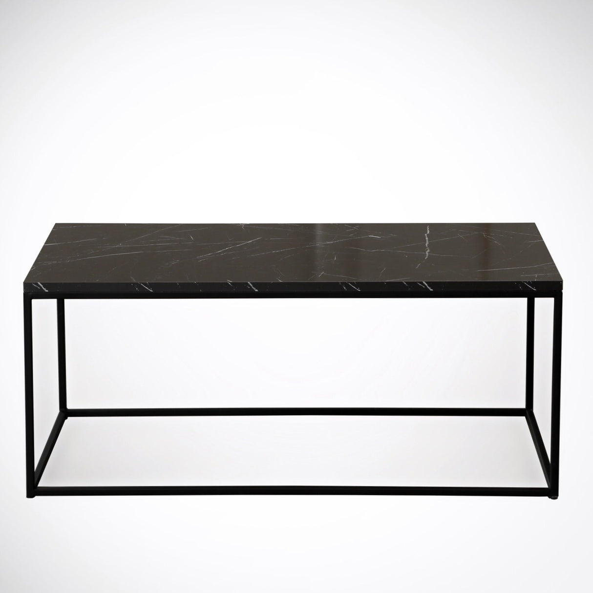 Măsuță de cafea Cosco - Royal, Negru - Alb, 95x55x43 cm