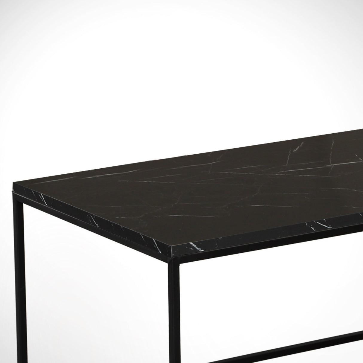 Măsuță de cafea Cosco - Royal, Negru - Alb, 95x55x43 cm
