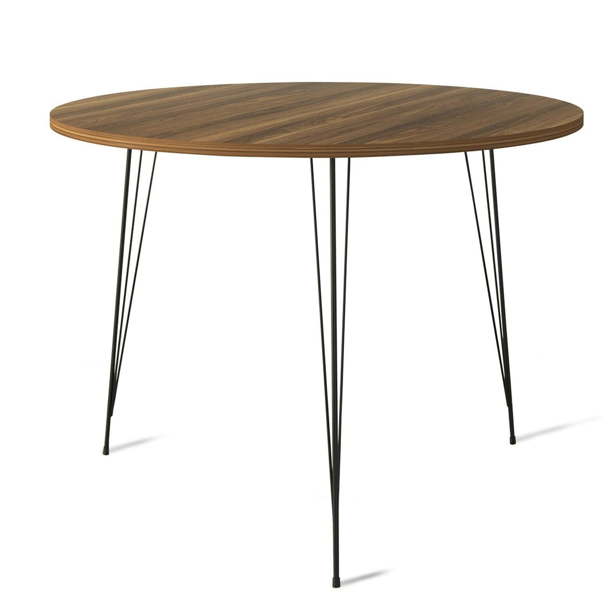 Masa Rotunda Sandalf Table Basic, Alb - Nuc - Negru, 90 x 75 x 90 cm - Maro, SKU 801CMY2930