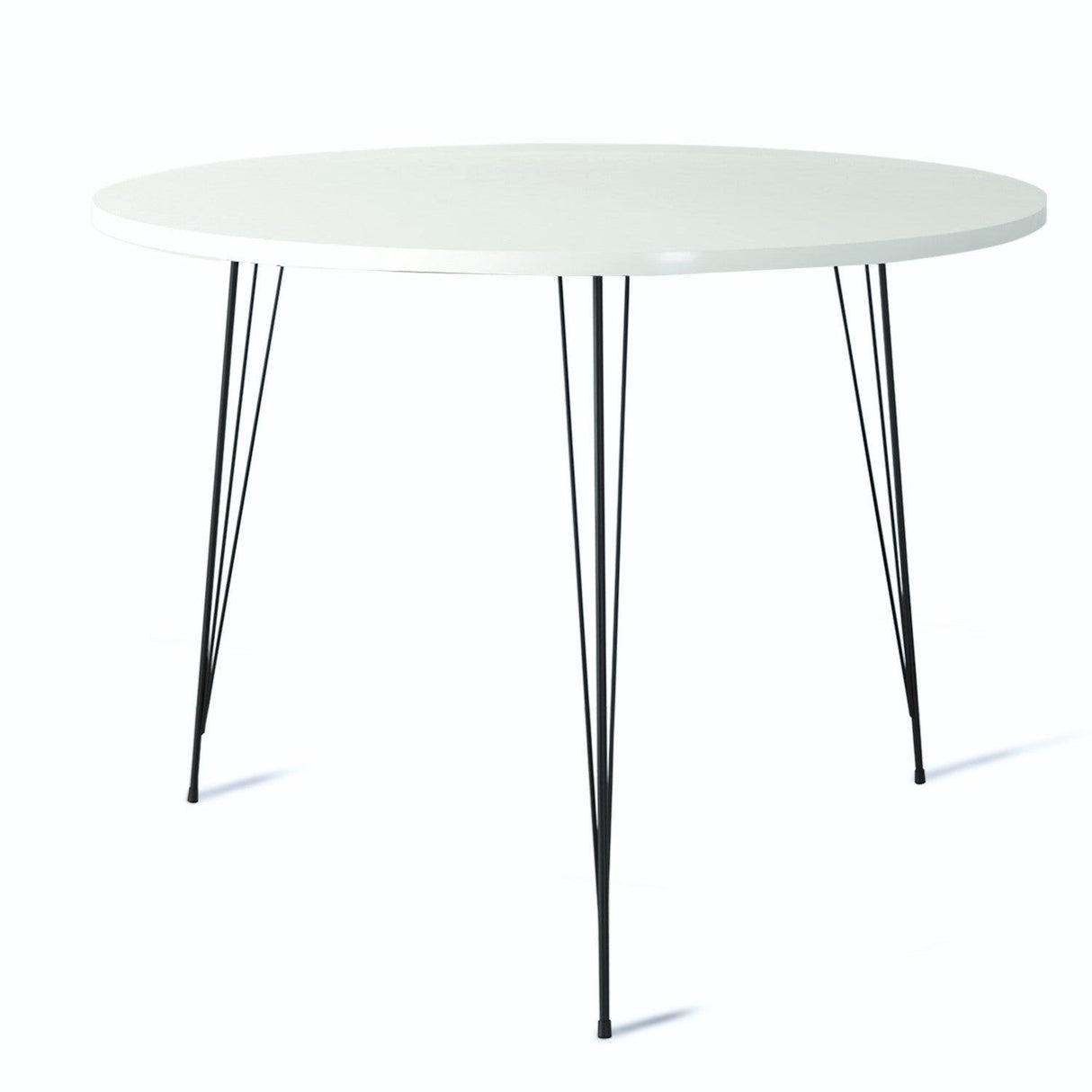 Masa Rotunda Sandalf Table Basic, Alb - Nuc - Negru, 90 x 75 x 90 cm - Alb, SKU 801CMY2930