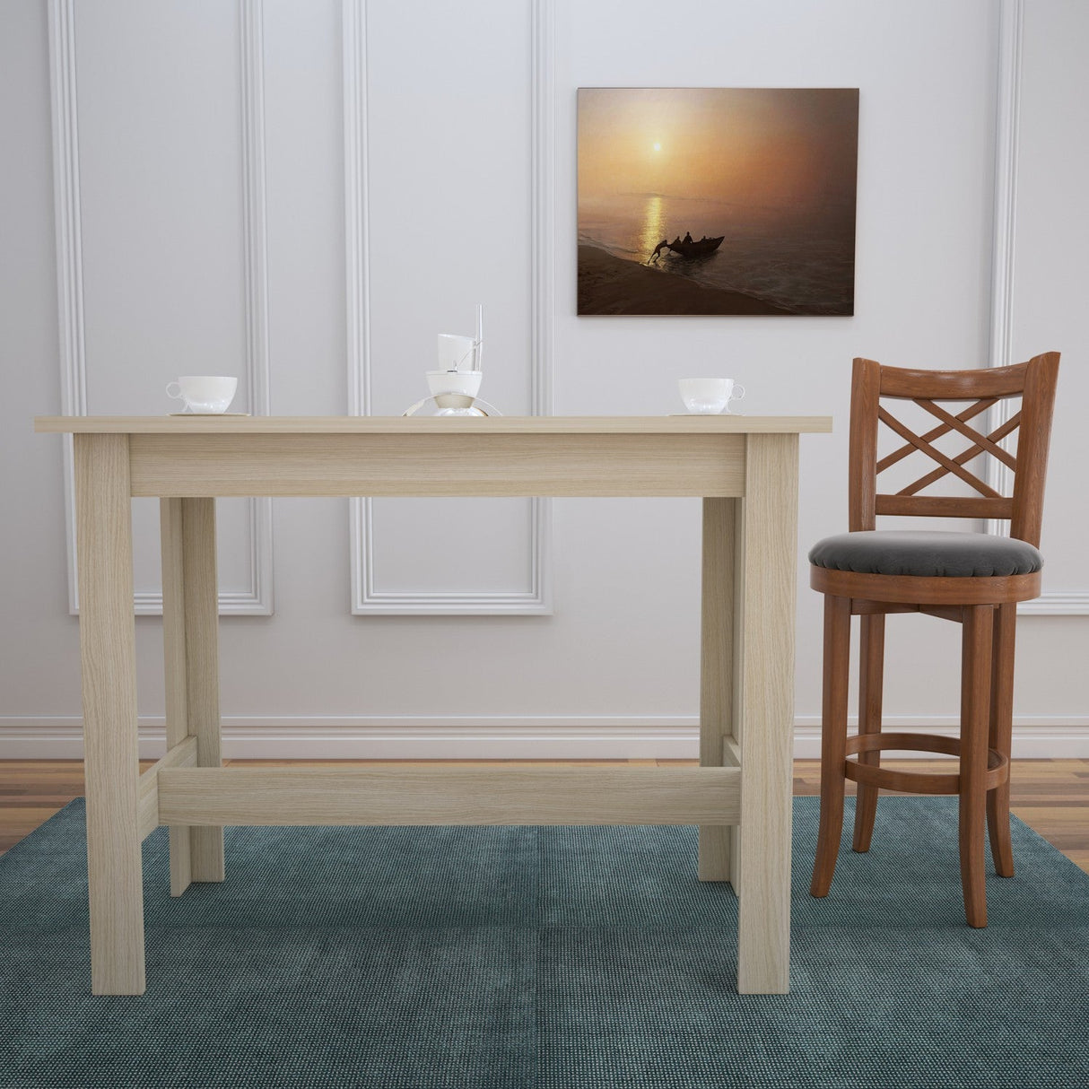 Masă dining Barra, Diverse culori, 120x60x93 cm - Stejar | SKU: 801CMY2942 | Masă dining Barra, 120x60x93 cm, varianta Stejar, produs pentru amenajarea locuinței, disponibil online în România la CasaMob