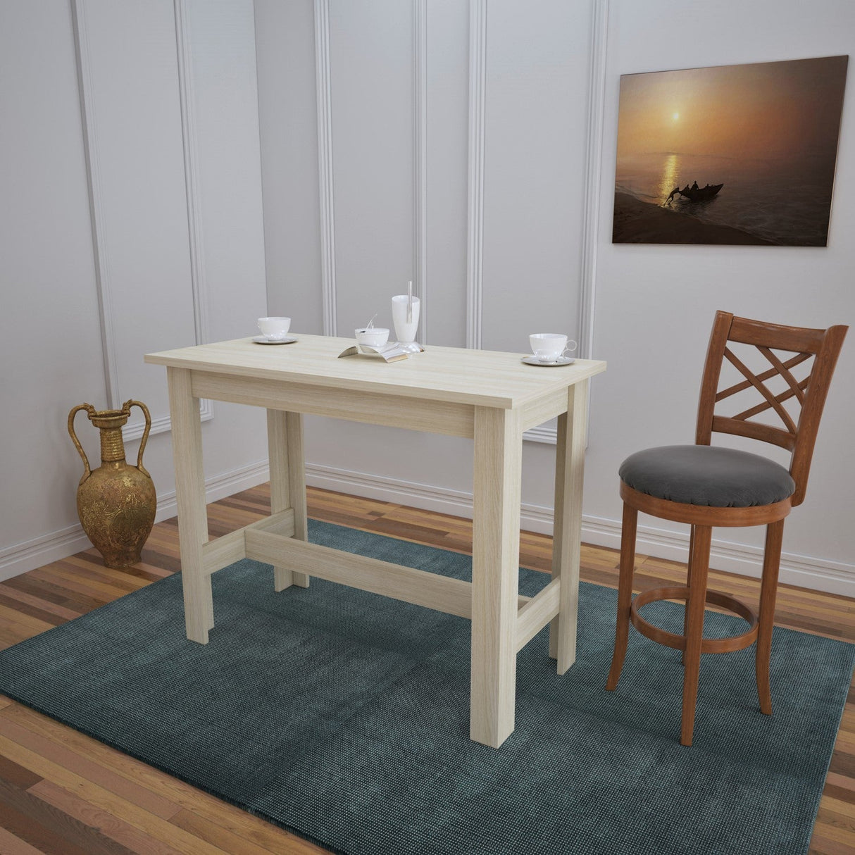 Masă dining Barra, Diverse culori, 120x60x93 cm - Stejar | SKU: 801CMY2942 | Masă dining Barra, 120x60x93 cm, varianta Stejar, produs pentru amenajarea locuinței, disponibil online în România la CasaMob