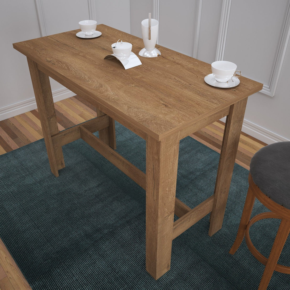 Masă dining Barra, Diverse culori, 120x60x93 cm - Caucasian oak | SKU: 801CMY2943 | Masă dining Barra, 120x60x93 cm, varianta Caucasian oak, produs pentru amenajarea locuinței, disponibil online în România la CasaMob