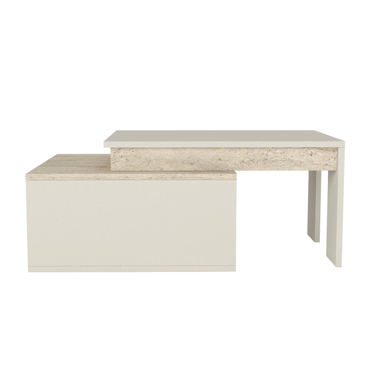 Măsuță de cafea Kolerado, Travertin - Sandstone, 90x60x37 cm