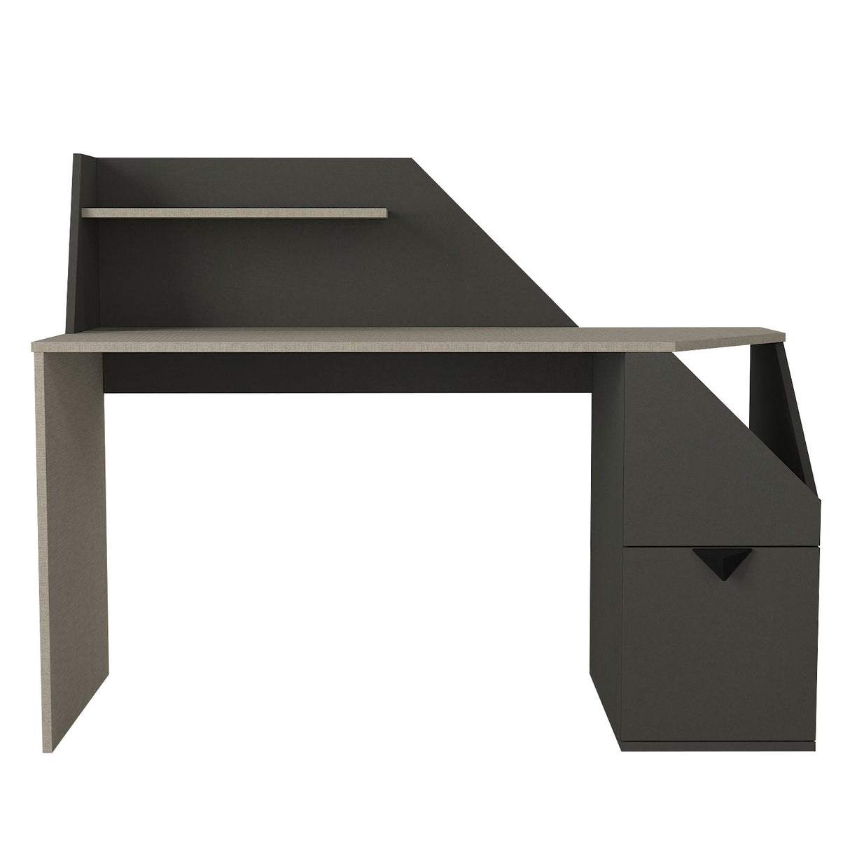 Birou Gusto, Antracit, 140x60x74 cm