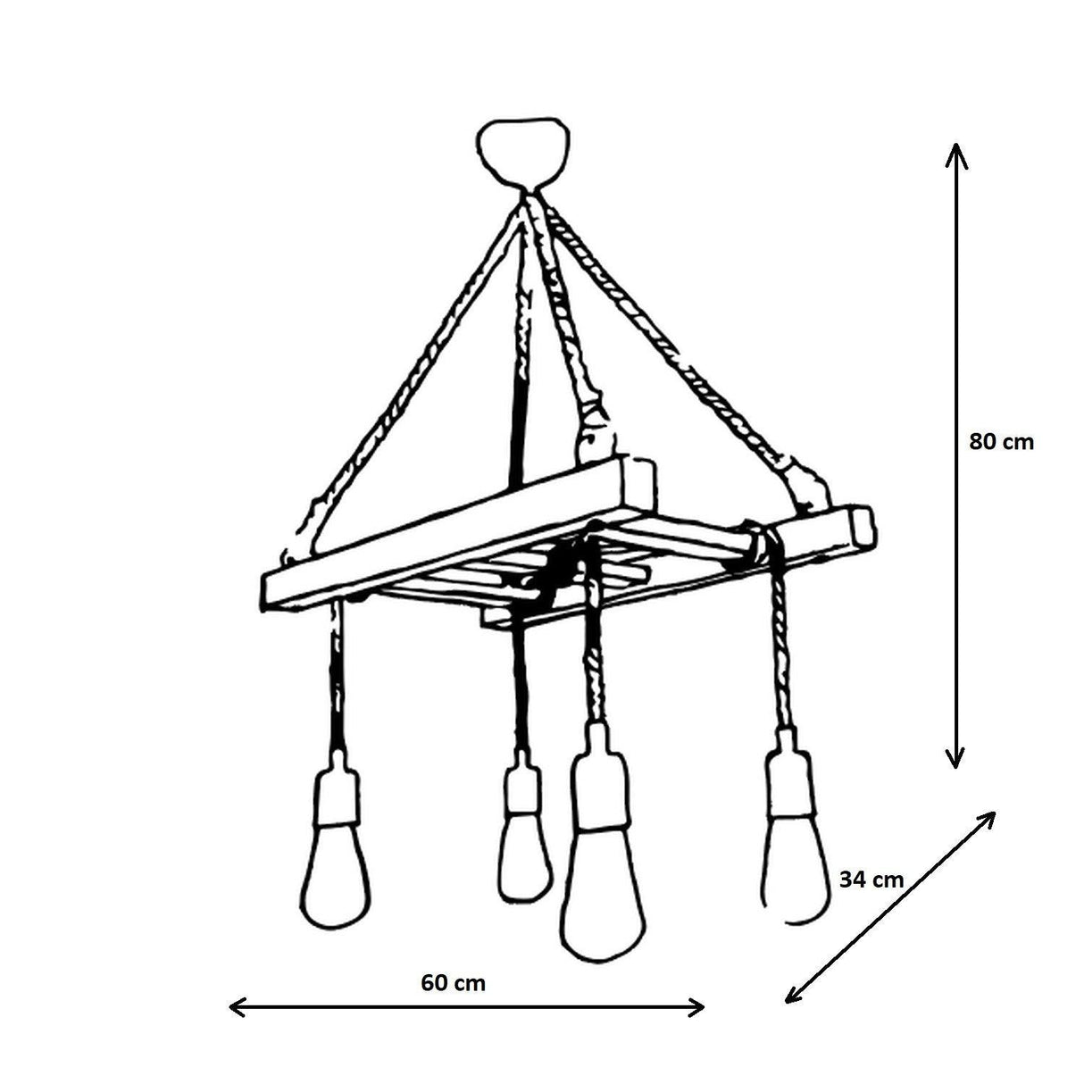 Lustra Merdiven Chandelier, Nuc