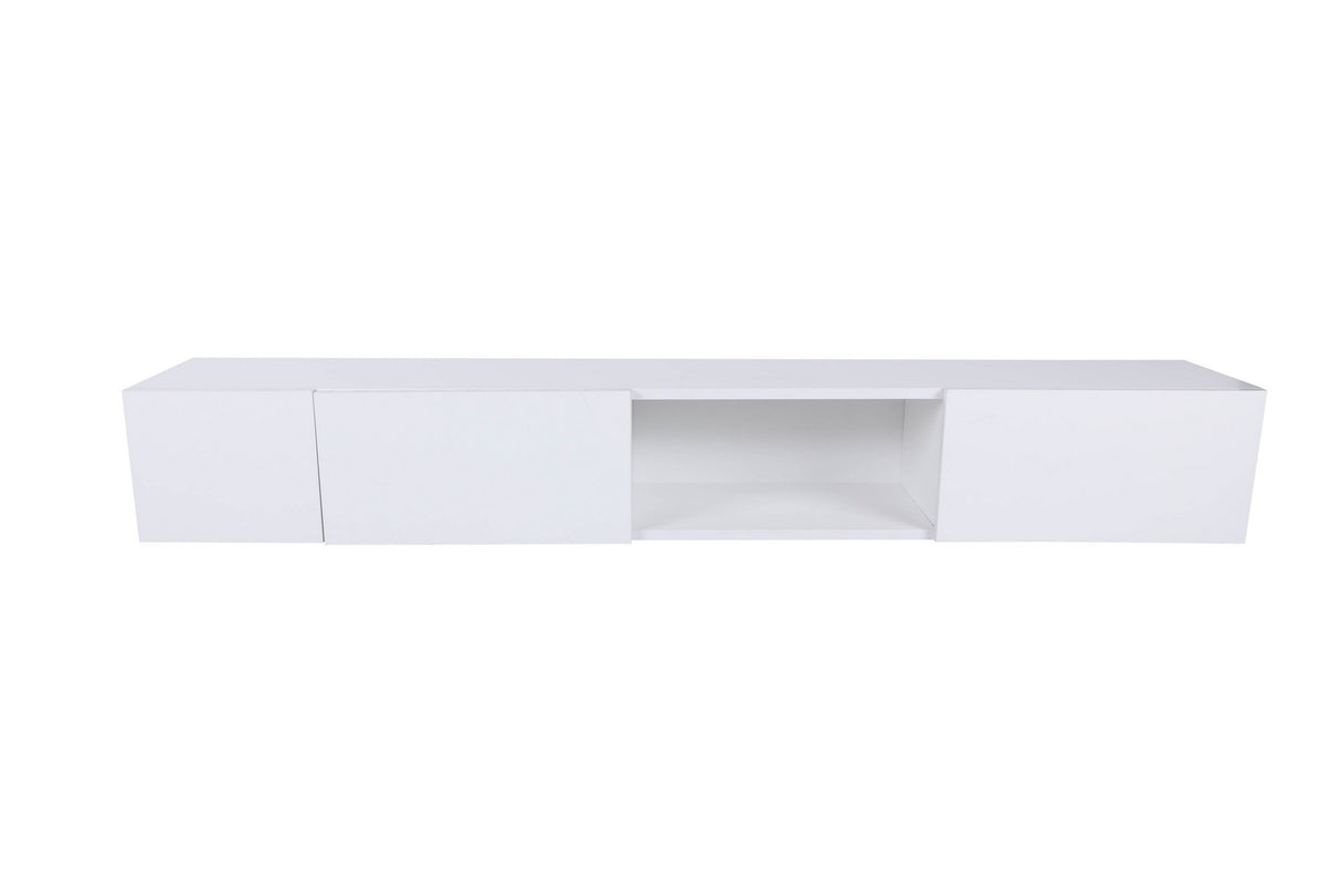 Comodă TV Wagna, Alb, 180x25x30 cm