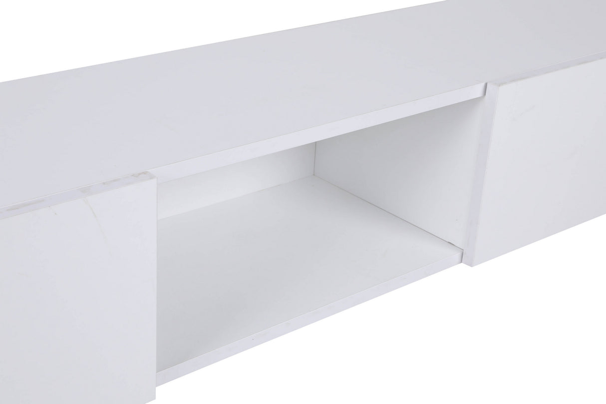 Comodă TV Wagna, Alb, 180x25x30 cm