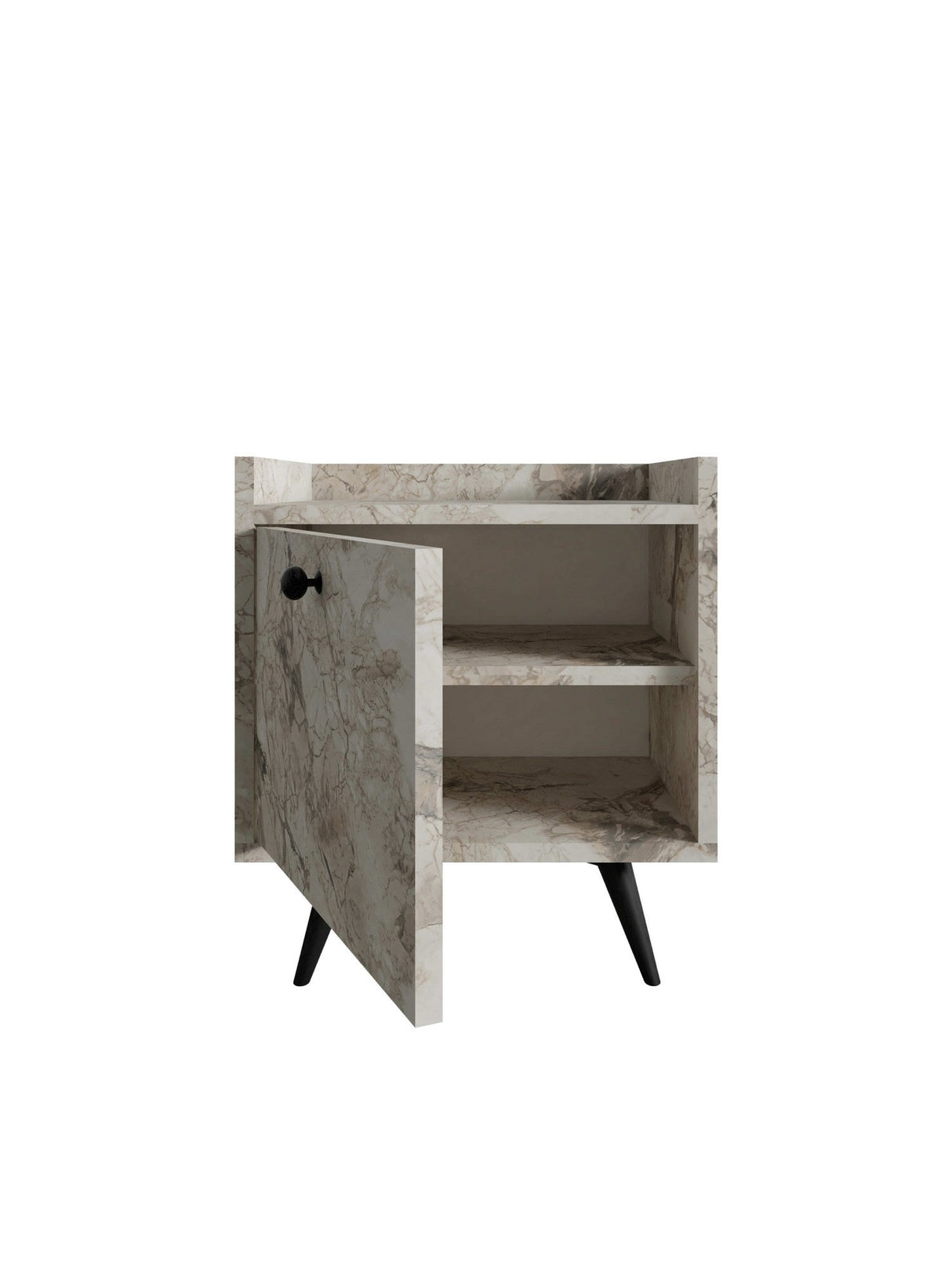 Noptieră Dopo, Diverse culori, 50x40x55 cm - Ephesus marble | SKU: 811MDD3440 | Noptieră Dopo, 50x40x55 cm, varianta Ephesus marble, produs pentru amenajarea locuinței, disponibil online în România la CasaMob