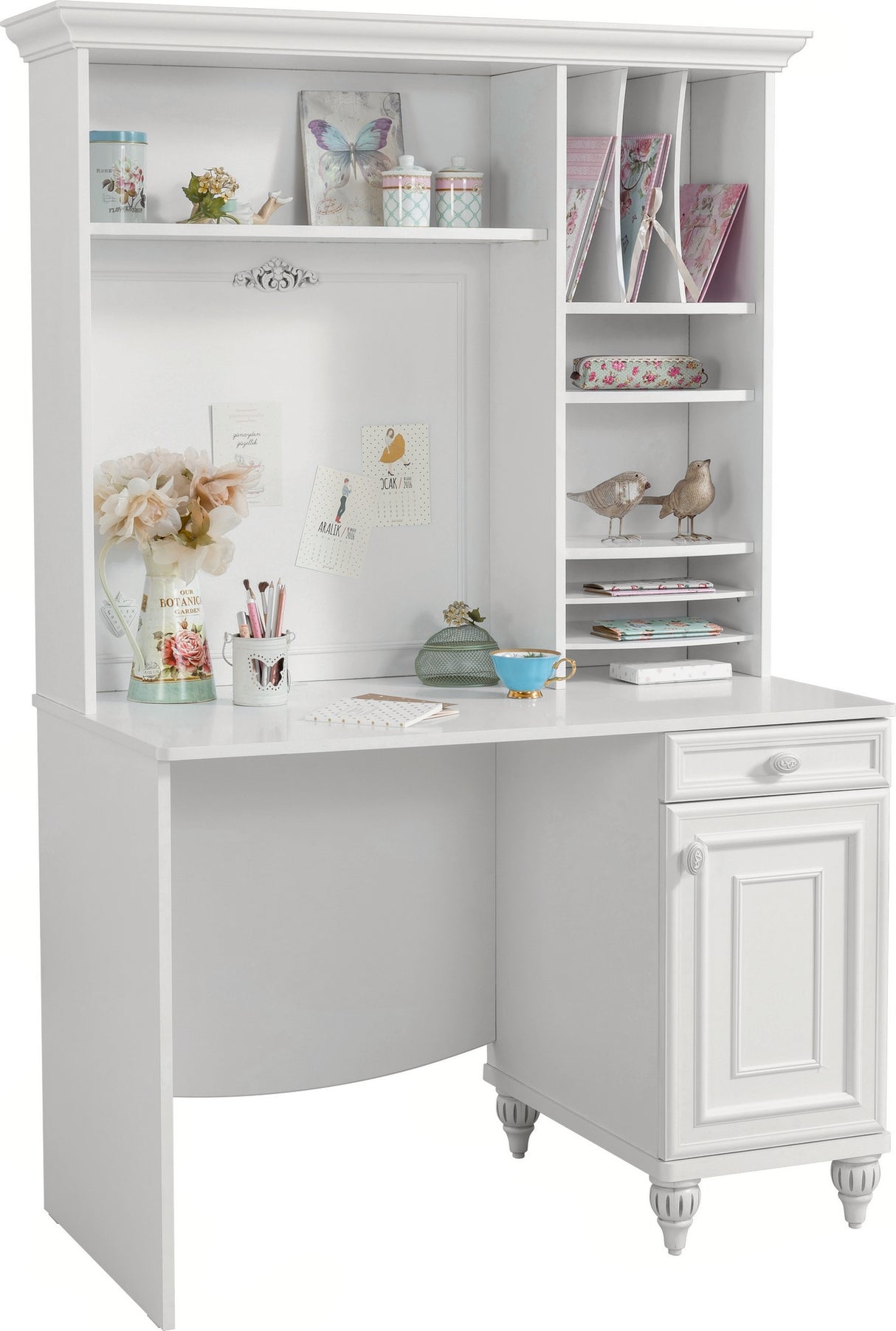 Birou Romantica, Multicolor, 106x61x75 cm