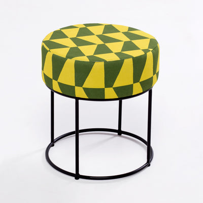 Taburet Moon Steel, Galben - Verde, 40x40x40 cm, SKU 825BLC1228, imagine 2