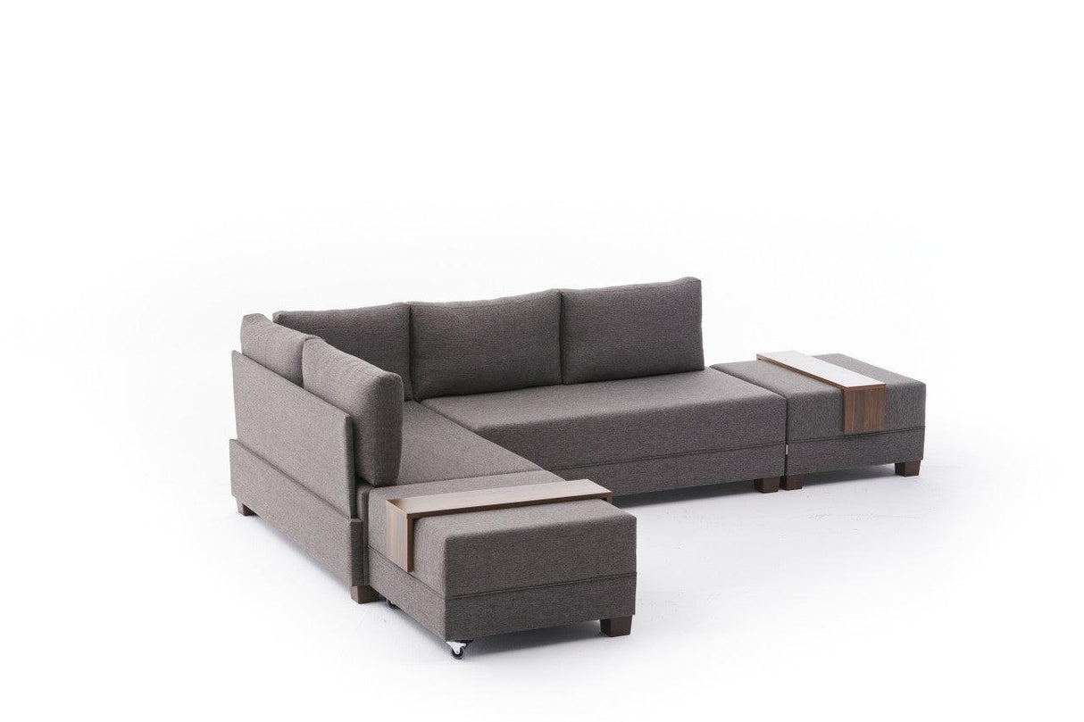 Canapea extensibilă de colț Fly, 1 piesă, Stânga, Diverse culori, 210x280x70 cm - Gri deschis | SKU: 825BLC1006 | Canapea extensibilă de colț Fly, 1 piesă, Stânga, 210x280x70 cm, varianta Gri deschis, produs pentru amenajarea locuinței, disponibil online în România la CasaMob