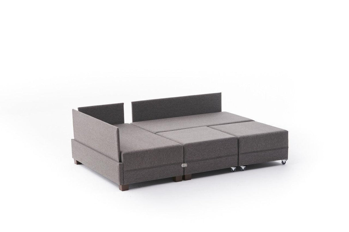 Canapea extensibilă de colț Fly, 1 piesă, Stânga, Diverse culori, 210x280x70 cm - Gri deschis | SKU: 825BLC1006 | Canapea extensibilă de colț Fly, 1 piesă, Stânga, 210x280x70 cm, varianta Gri deschis, produs pentru amenajarea locuinței, disponibil online în România la CasaMob