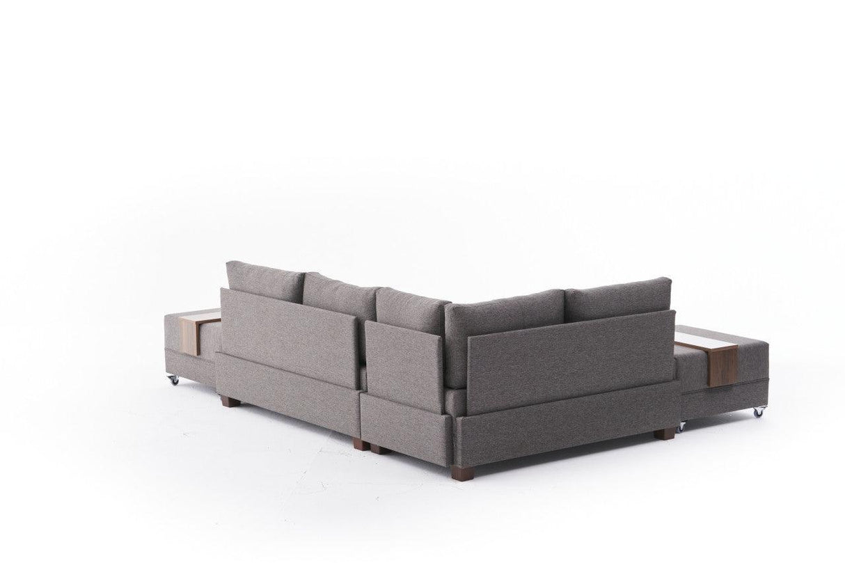 Canapea extensibilă de colț Fly, 1 piesă, Stânga, Diverse culori, 210x280x70 cm - Gri deschis | SKU: 825BLC1006 | Canapea extensibilă de colț Fly, 1 piesă, Stânga, 210x280x70 cm, varianta Gri deschis, produs pentru amenajarea locuinței, disponibil online în România la CasaMob