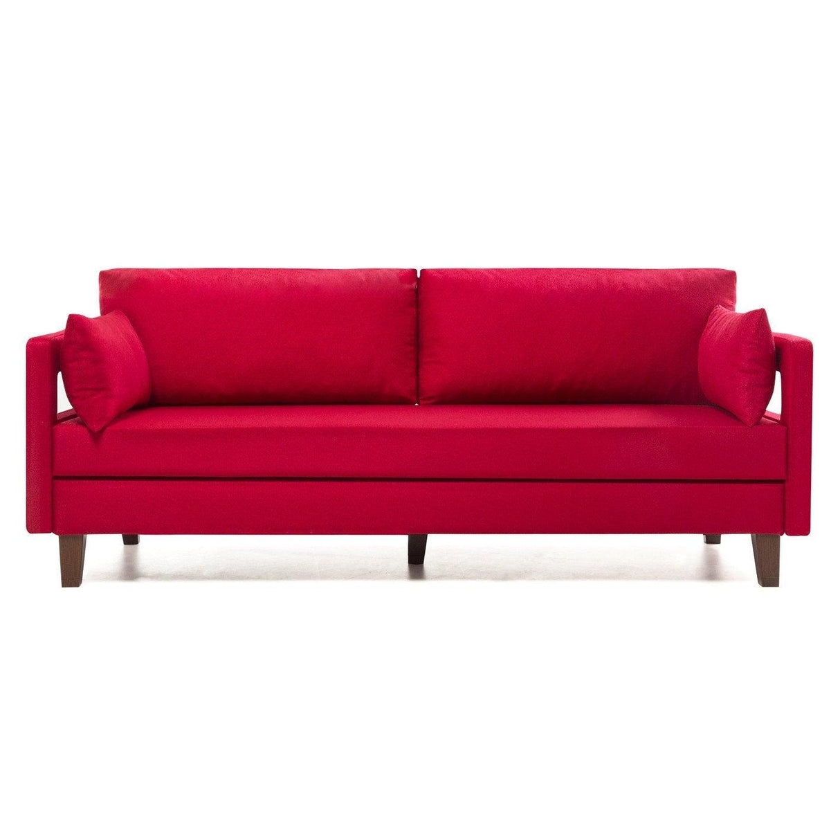 Canapea extensibilă Comfort, 1 piesă, Roșu, 206x80x80 cm