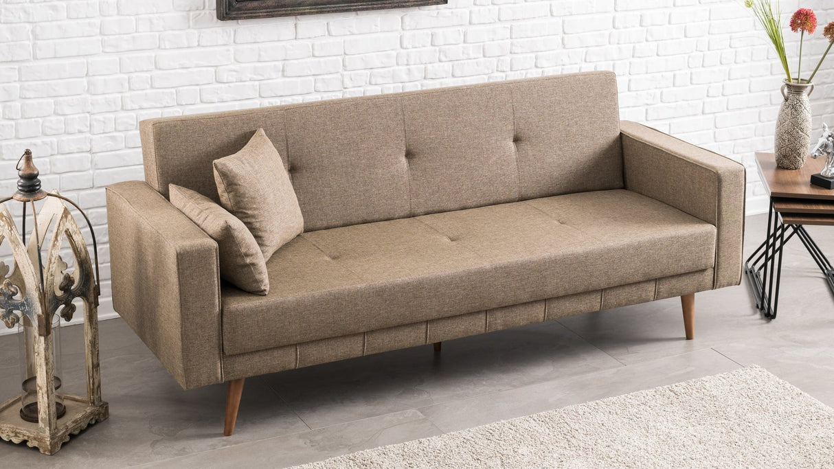 Canapea extensibilă Dublin, 3 locuri, Diverse culori, 214x75x90 cm - Maro | SKU: 825BLC1170 | Canapea extensibilă Dublin, 3 locuri, 214x75x90 cm, varianta Maro, produs pentru amenajarea locuinței, disponibil online în România la CasaMob