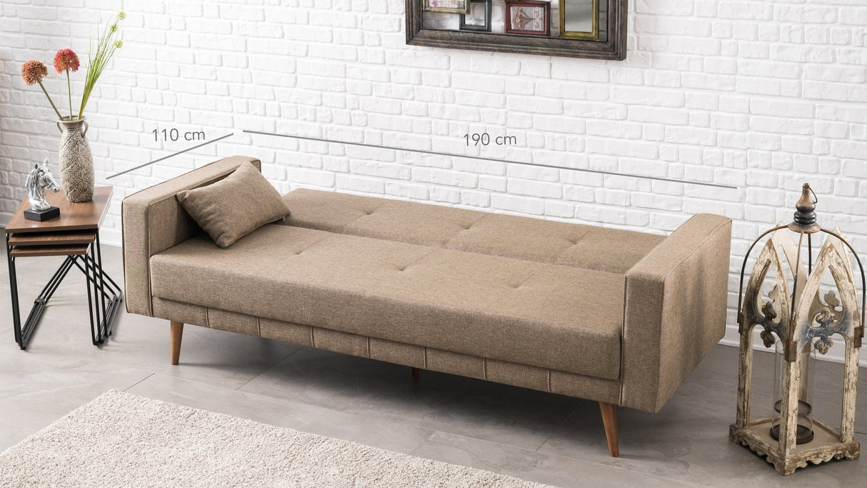 Canapea extensibilă Dublin, 3 locuri, Diverse culori, 214x75x90 cm - Maro | SKU: 825BLC1170 | Canapea extensibilă Dublin, 3 locuri, 214x75x90 cm, varianta Maro, produs pentru amenajarea locuinței, disponibil online în România la CasaMob