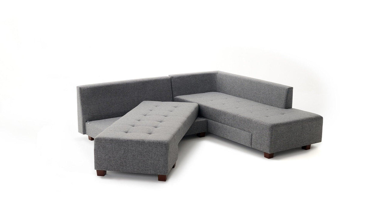 Canapea extensibilă de colț Manama, Dreapta, Diverse culori, 280x206x85 cm - Gri închis | SKU: 825BLC1181 | Canapea extensibilă de colț Manama, Dreapta, 280x206x85 cm, varianta Gri închis, produs pentru amenajarea locuinței, disponibil online în România la CasaMob