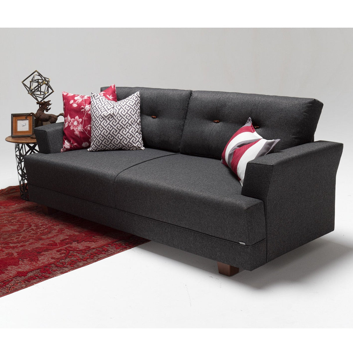 Canapea fixă 3 locuri Balzan, Diverse culori, 208x78x85 cm - Gri | SKU: 825BLC1196 | Canapea fixă 3 locuri Balzan, 208x78x85 cm, varianta Gri, produs pentru amenajarea locuinței, disponibil online în România la CasaMob