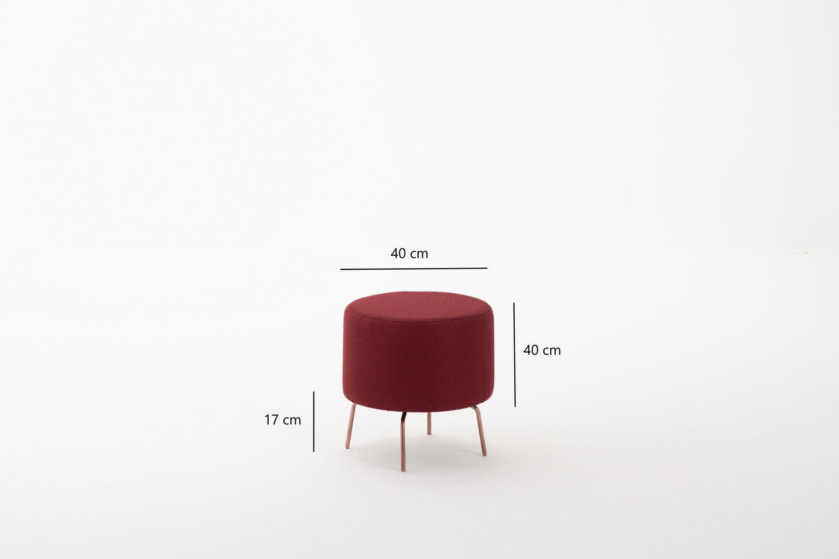 Taburet Octo, Diverse culori, 40x40x40 cm - Bordo | SKU: 825BLC1273 | Taburet Octo, 40x40x40 cm, varianta Bordo, produs pentru amenajarea locuinței, disponibil online în România la CasaMob