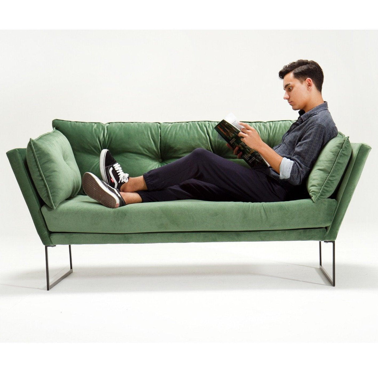 Canapea fixă Relax, Diverse culori, Diverse configurații, Diverse dimensiuni - Verde - 175x88x80 cm - 2 locuri | SKU: 825BLC1331 | Canapea fixă Relax, varianta Verde - 175x88x80 cm - 2 locuri, produs pentru amenajarea locuinței, disponibil online în România la CasaMob