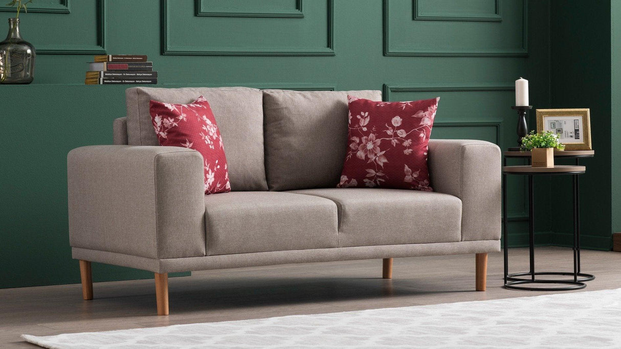Canapea fixă Franz, Diverse culori, Diverse configurații, Diverse dimensiuni - Crem - 162x82x87 cm - 2 locuri | SKU: 825BLC1397 | Canapea fixă Franz, varianta Crem - 162x82x87 cm - 2 locuri, produs pentru amenajarea locuinței, disponibil online în România la CasaMob