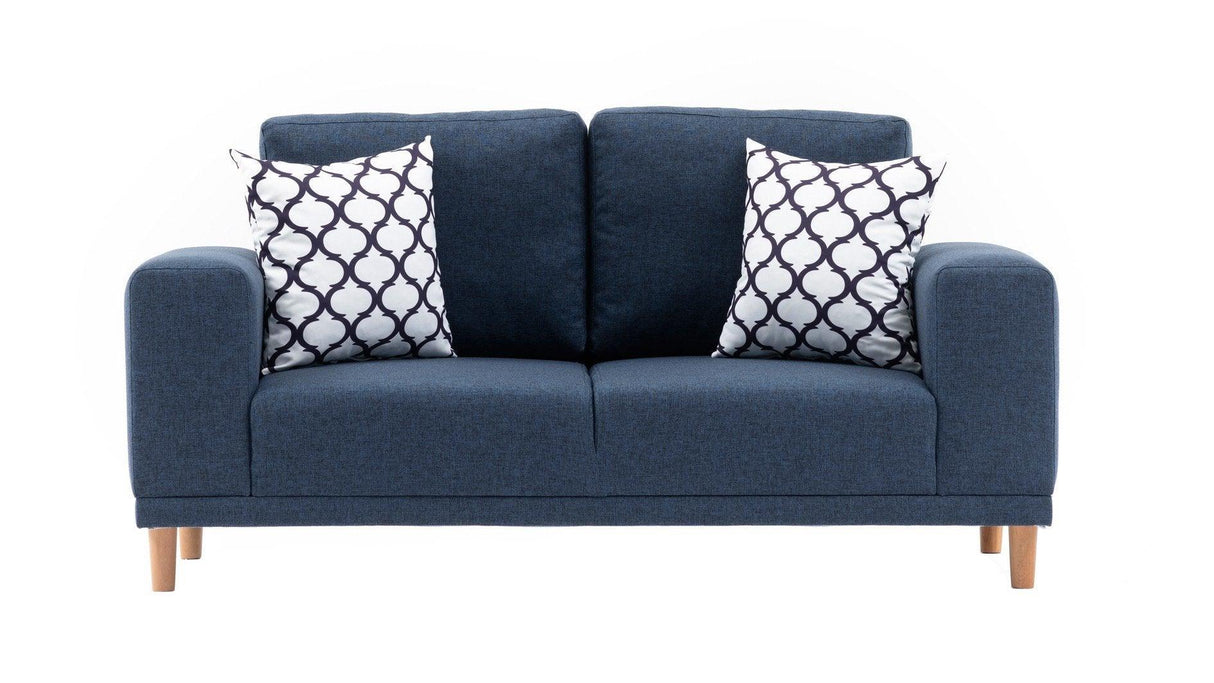 Canapea fixă Franz, Diverse culori, Diverse configurații, Diverse dimensiuni - Albastru închis - 162x82x87 cm - 2 locuri | SKU: 825BLC1398 | Canapea fixă Franz, varianta Albastru închis - 162x82x87 cm - 2 locuri, produs pentru amenajarea locuinței, disponibil online în România la CasaMob