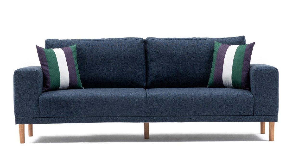Canapea fixă Franz, Diverse culori, Diverse configurații, Diverse dimensiuni - Albastru închis - 220x82x87 cm - 3 locuri | SKU: 825BLC1402 | Canapea fixă Franz, varianta Albastru închis - 220x82x87 cm - 3 locuri, produs pentru amenajarea locuinței, disponibil online în România la CasaMob