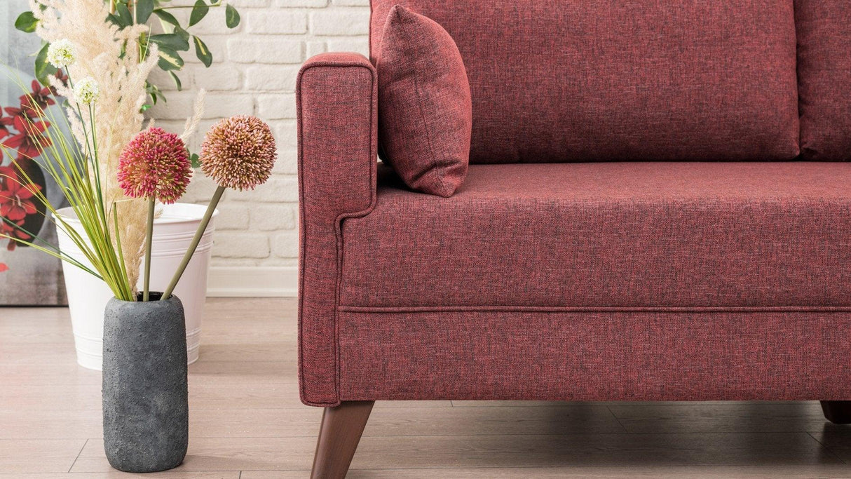 Canapea fixă 2 locuri Bella For 2 Pr, Diverse culori, 177x81x85 cm - Bordo | SKU: 825BLC1515 | Canapea fixă 2 locuri Bella For 2 Pr, 177x81x85 cm, varianta Bordo, produs pentru amenajarea locuinței, disponibil online în România la CasaMob