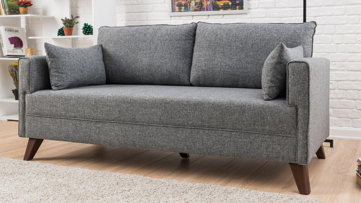 Canapea fixă 2 locuri Bella For 2 Pr, Diverse culori, 177x81x85 cm - Gri | SKU: 825BLC1498 | Canapea fixă 2 locuri Bella For 2 Pr, 177x81x85 cm, varianta Gri, produs pentru amenajarea locuinței, disponibil online în România la CasaMob