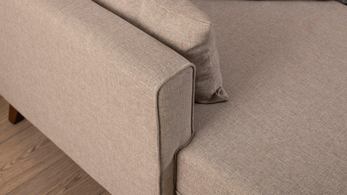 Canapea extensibilă Bella, Colț, Stânga, Diverse culori, 205x140x85 cm - Crem | SKU: 825BLC1510 | Canapea extensibilă Bella, Colț, Stânga, 205x140x85 cm, varianta Crem, produs pentru amenajarea locuinței, disponibil online în România la CasaMob