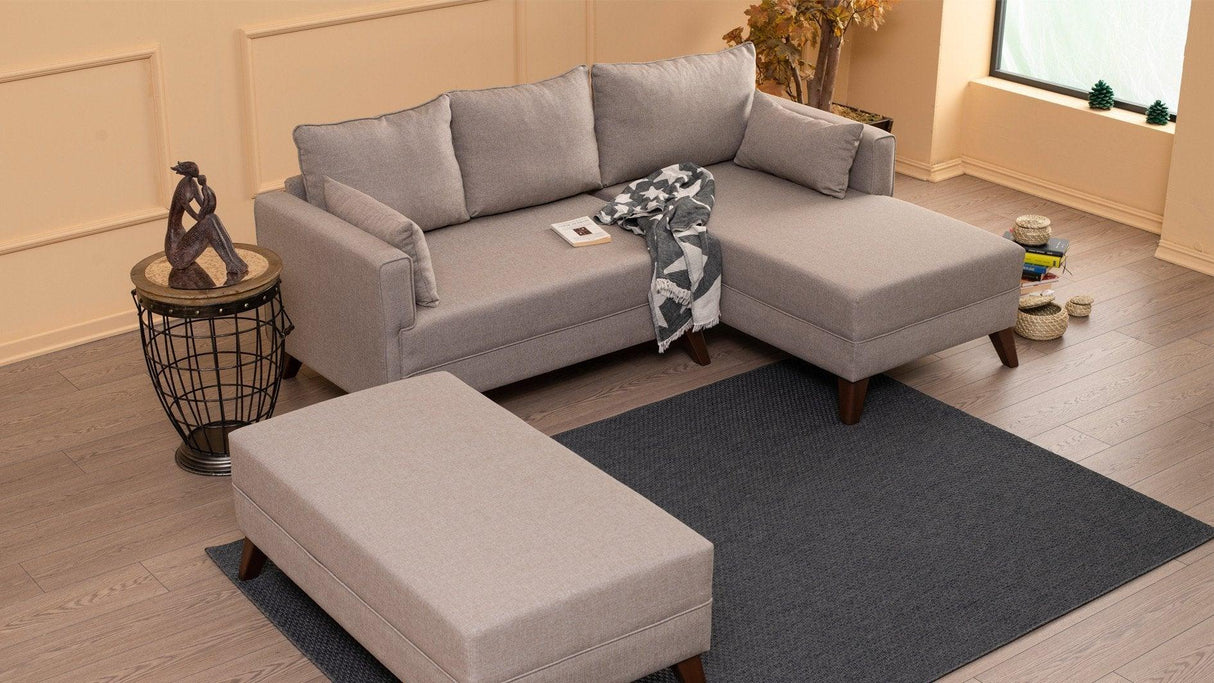 Canapea extensibilă Bella, Colț, Dreapta, Diverse culori, 205x140x85 cm - Crem | SKU: 825BLC1511 | Canapea extensibilă Bella, Colț, Dreapta, 205x140x85 cm, varianta Crem, produs pentru amenajarea locuinței, disponibil online în România la CasaMob
